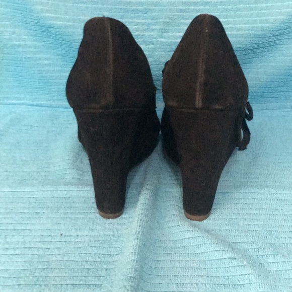 👠Restricted Black Wedge Shoes BF34 - Picture 3 of 4